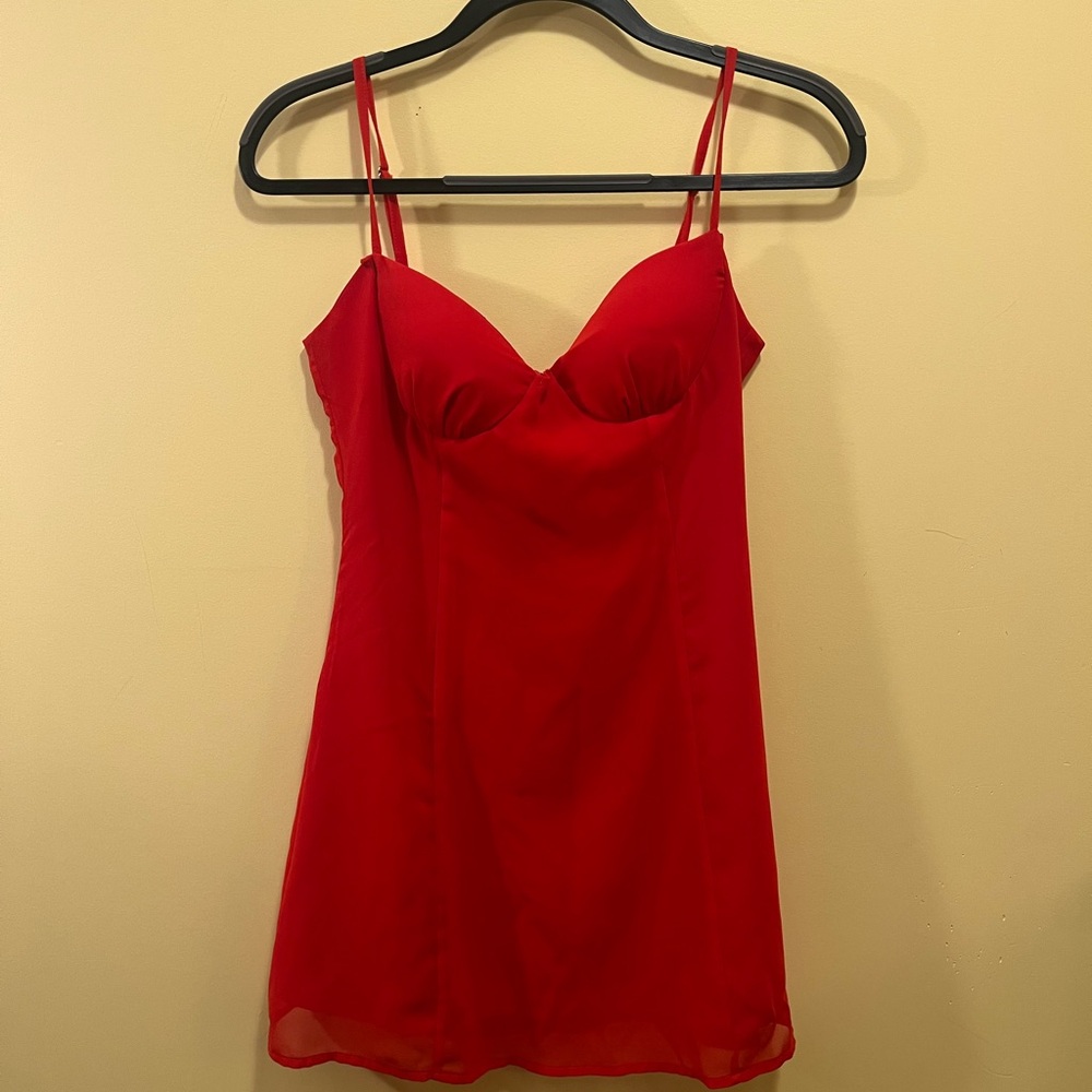 Elegant Red Mini Dress